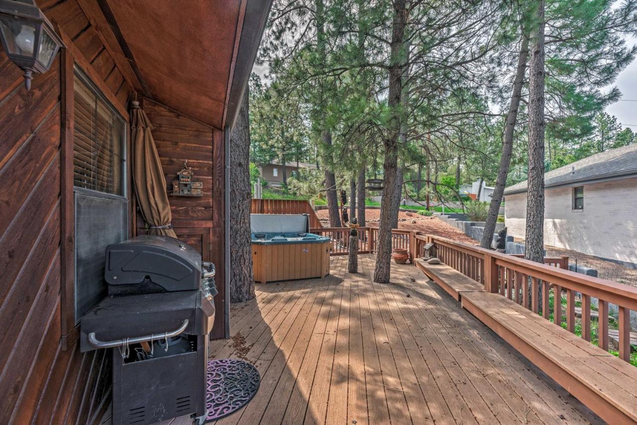 Cozy Ruidoso Cabin With Private Hot Tub And Large Deck المظهر الخارجي الصورة
